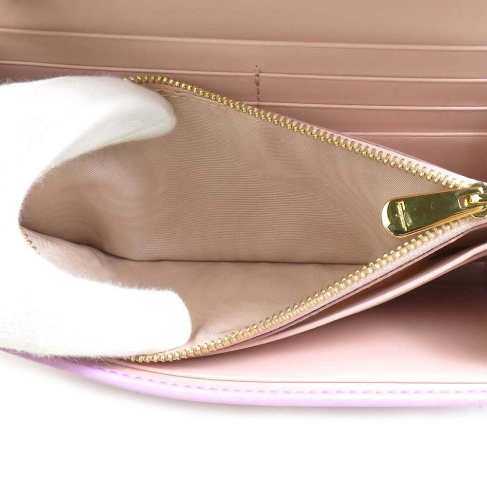 Salvatore Ferragamo Women's Leather Long Wallet in Pink Purple (h31562a) - Picture 3 of 4